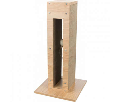 Когтеточка столбик с игрушкой и кошачьей мятой для кошек Trixie (Трикси) 30х30х62 см