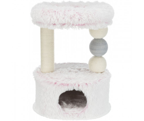 Домик с когтеточкой для кошек Trixie Harvey (Трикси Харвей) 54х40х73 см Бело-розовый