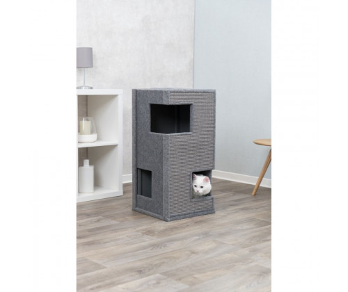 Домик с когтеточкой для кошек Trixie Gabriel башня (Трикси Габриель) 38х38х78 см