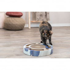 Когтеточка для котов Барабан с двумя шариками Trixie (Трикси) 33х5.5 см картон с кошачьей мятой