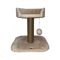 Когтеточка с лежанкой для кошек Trixie Mica (Трикси) 46х46х50 см Абрикос