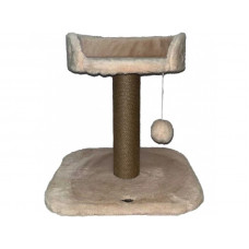 Когтеточка с лежанкой для кошек Trixie Mica (Трикси) 46х46х50 см Абрикос