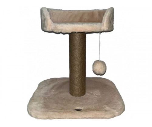 Когтеточка с лежанкой для кошек Trixie Mica (Трикси) 46х46х50 см Абрикос