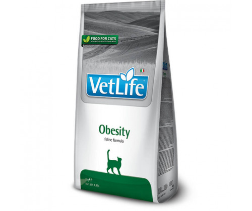 Farmina (Фармина) Vet Life Obesity Птица диетический корм для котов при ожирении для снижения веса 2 кг