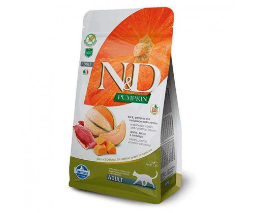 Farmina (Фармина) N&D Grain Free Pumpkin Adult Cat Утка Тыква сухой беззерновой корм для котов 1.5 кг.