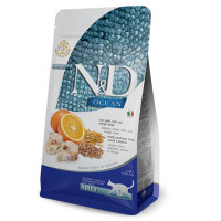 Farmina (Фармина) N&D Ocean Ancestral Cod Spelt Oats Orange Adult Треска Апельсин низкозерновой корм для котов