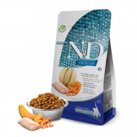 Farmina (Фармина) N&D Grain Free Ocean Kitten Треска Креветки Дыня Тыква корм для котят или беременных кошек