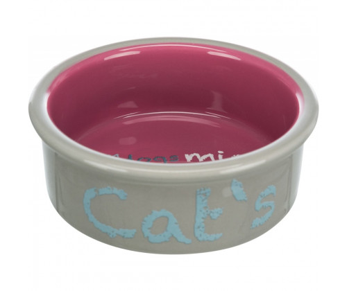 Две керамические миски на подставке для кошек Trixie Eat on Feet (Трикси) 12х12 см 2х300 мл