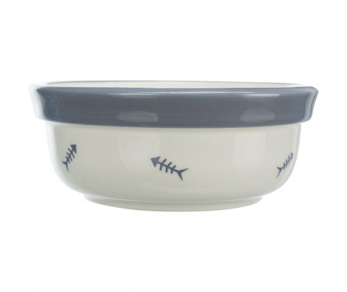 Две керамические миски на подставке для кошек Trixie Eat on Feet (Трикси) 12х12 см 2х300 мл