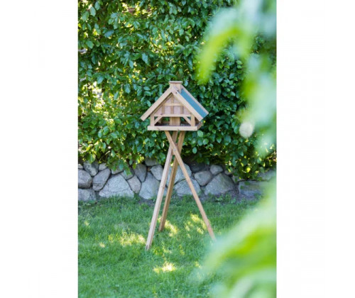 Кормушка садовая для птиц Trixie Natura (Трикси) 54х40х48 см высота 1.45 м