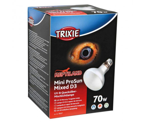 Ртутная лампа люминесцентная для террариума Trixie Mini ProSun Mixed D3 УФ-В (Трикси) 70 Вт