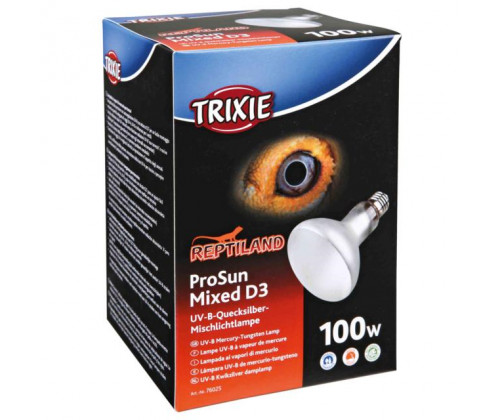Ртутная лампа накаливания для террариума Trixie ProSun Mixed D3 УФ-В (Трикси) 100 Вт