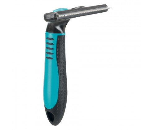 Расческа-триммер для удаления подшерстка у собак Trixie (Трикси) 8 х 14 см для короткой шерсти