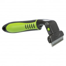 Расческа-триммер для удаления подшерстка у собак Trixie (Трикси) 6 х 15 см с острым лезвием для жесткой шерсти