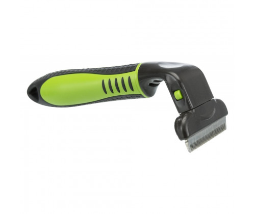 Расческа-триммер для удаления подшерстка у собак Trixie (Трикси) 6 х 15 см с острым лезвием для жесткой шерсти