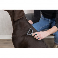 Ковтунорез для собак и котов Trixie (Трикси) 7х18 см для жесткой и густой шерсти