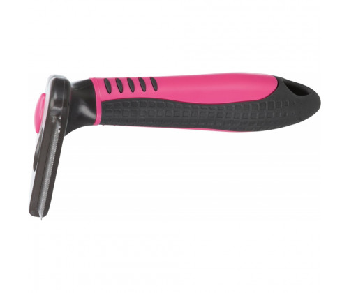 Расческа-триммер для удаления подшерстка у собак Trixie (Трикси) 7 х 15 см Розовый