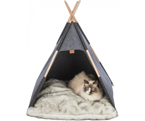 Домик вигвам для собак и котов Trixie Cave Tipi (Трикси) 55х65х55 см фетр