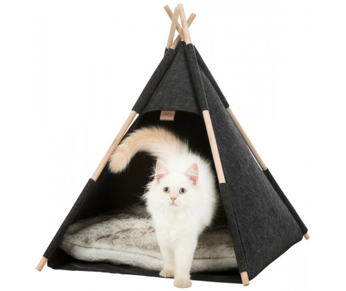 Домик вигвам для собак и котов Trixie Cave Tipi (Трикси) 55х65х55 см фетр