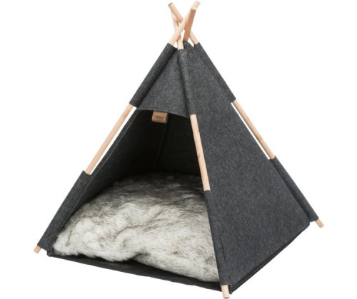 Домик вигвам для собак и котов Trixie Cave Tipi (Трикси) 55х65х55 см фетр