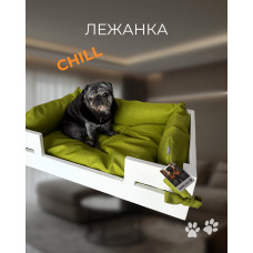 Лежак для собак и котов Мarkusha Chill (Маркуша Чилл) Зеленый
