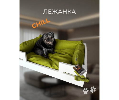 Лежак для собак и котов Мarkusha Chill (Маркуша Чилл) Зеленый