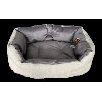 Лежак для собак и котов Мarkusha Cloud (Маркуша Клауд) Светло серый/Серый