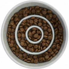 Миска для собак для медленного кормления Trixie (Трикси) 900 мл. 17х17 см керамика