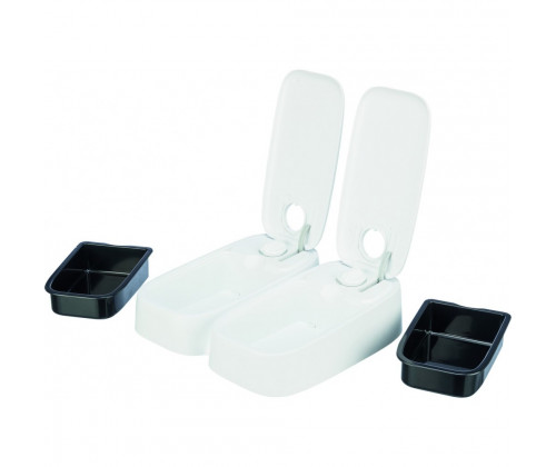 Автоматическая кормушка с таймером для собак и кошек TrixieTX2 (Трикси) 27х7х24 см 2х300 мл