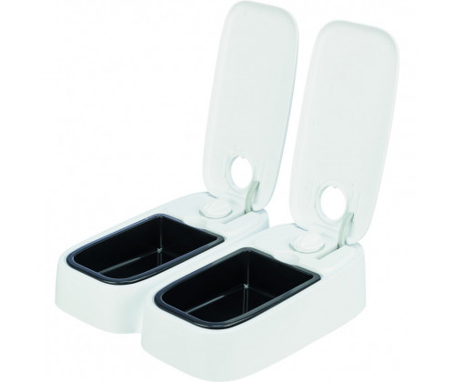 Автоматическая кормушка с таймером для собак и кошек TrixieTX2 (Трикси) 27х7х24 см 2х300 мл