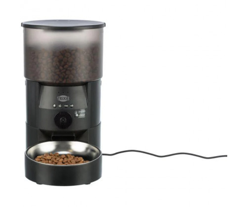 Кормушка автоматическая для собак и кошек Trixie TX-C Smart 3.0L (Трикси) 18х31х18 см 3 л с камерой и микрофоном