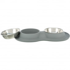 Миски на подставке для собак и кошек Trixie (Трикси) 40х5х23 см 2х400 мл