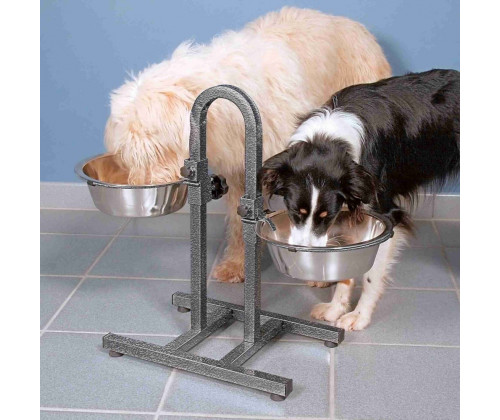 Миски на подставке для собак и кошек Trixie (Трикси) h:43 см 2х2.8 л d:24 см