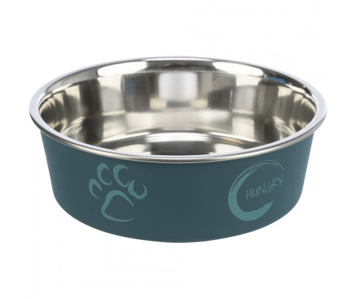 Миска для собак Trixie (Трикси) 1.5 л. 21х21 см нержавеющая сталь и пластик