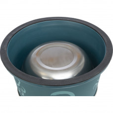 Миска для собак с длинными ушами Trixie (Трикси) 0.9 л. 19х19 см нержавеющая сталь и пластик