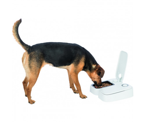 Автоматическая кормушка с таймером для собак и кошек TrixieTX2 (Трикси) 27х7х24 см 2х300 мл