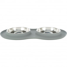 Миски на подставке для собак и кошек Trixie (Трикси) 47х3х26 см 2х300 мл