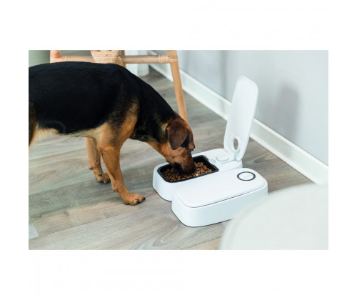 Автоматическая кормушка с таймером для собак и кошек TrixieTX2 (Трикси) 27х7х24 см 2х300 мл