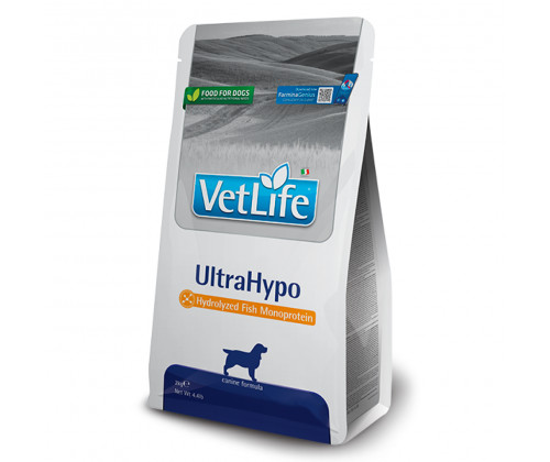 Farmina (Фармина) VetLife UltraHypo диетический корм для собак при пищевой непереносимости 12 кг