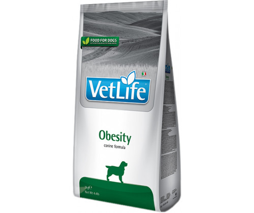 Farmina (Фармина) VetLife Obesity диетический корм для собак при ожирении для снижения веса 2 кг
