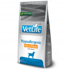 Farmina (Фармина) VetLife Hypoallergenic Рыба Картофель диетический корм для собак при пищевой аллергии
