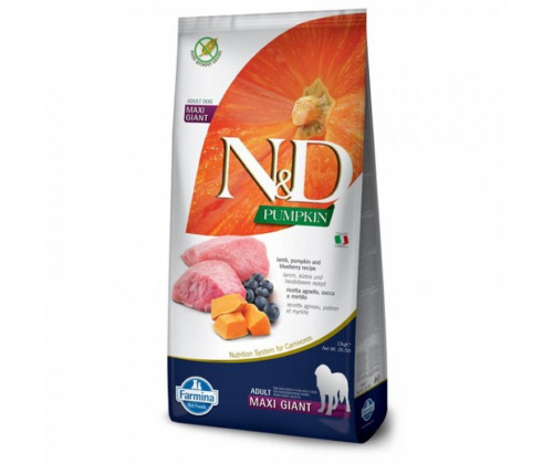 Farmina (Фармина) Pumpkin Adult Maxi Giant Lamb Blueberry Ягненок Черника сухой корм для собак больших пород 12 кг