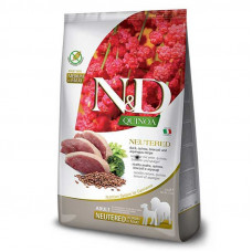 Farmina (Фармина) N&D Quinoa Digestion Adult Medium&Maxi Утка Брокколи Спаржа корм для собак стерилизованных 2.5 кг.