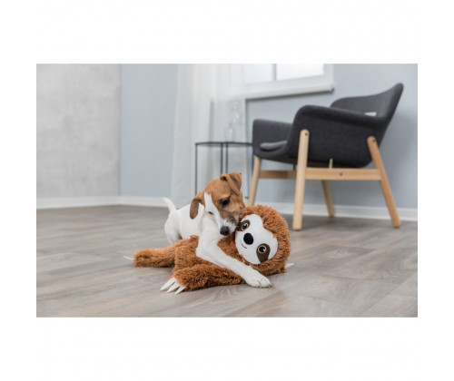 Игрушка Ленивец для собак Trixie (Трикси) 56 см плюш с пищалкой