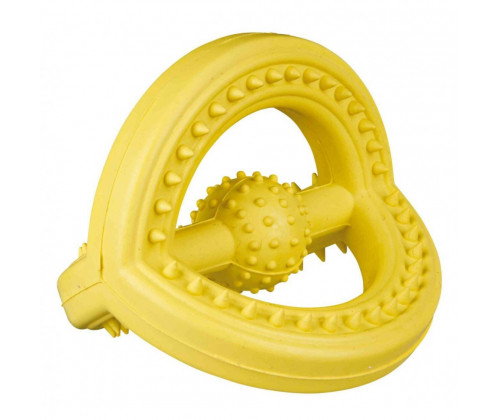 Игрушка для собак Капкан для жевания Trixie (Трикси) 14 см каучук Желтый