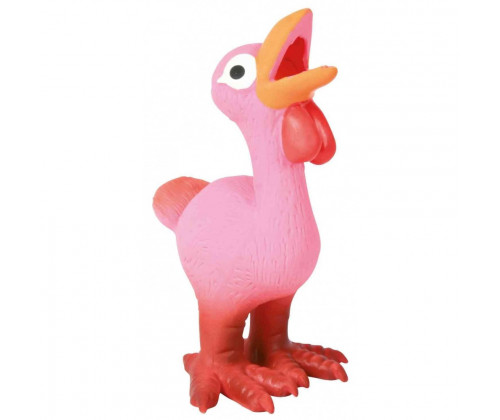 Набор игрушек Цыпленок с пищалкой для собак Trixie (Трикси) 14 см 3 шт. латекс