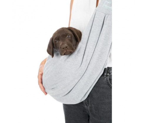 Слинг- переноска для собак и котов Trixie Soft (Трикси) 22х20х60 cм до 5 кг Серый