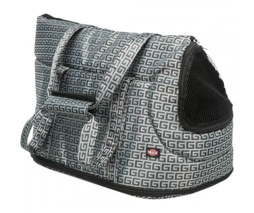 Сумка-переноска для маленьких собак и котов Trixie Riva (Трикси) 26x30x45 см Серебристый