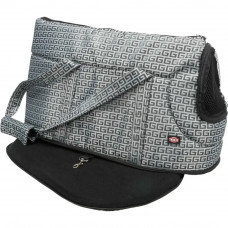 Сумка-переноска для маленьких собак и котов Trixie Riva (Трикси) 26x30x45 см Серебристый