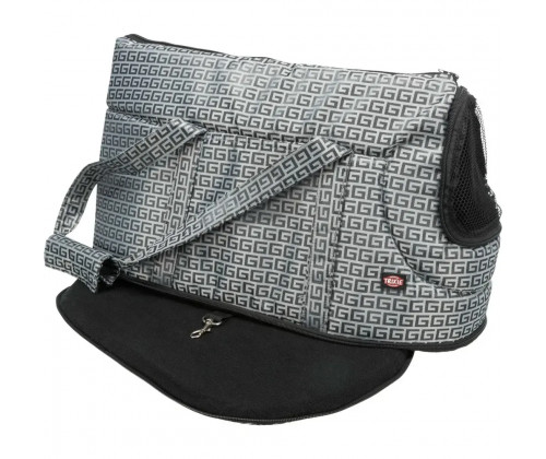 Сумка-переноска для маленьких собак и котов Trixie Riva (Трикси) 26x30x45 см Серебристый